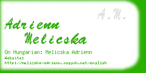 adrienn melicska business card